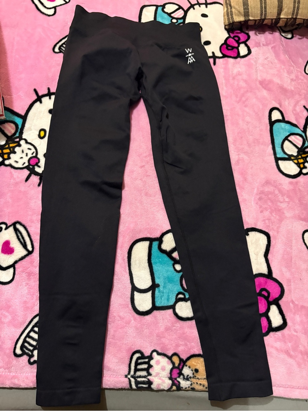Logo Athletic Black Performance Leggings